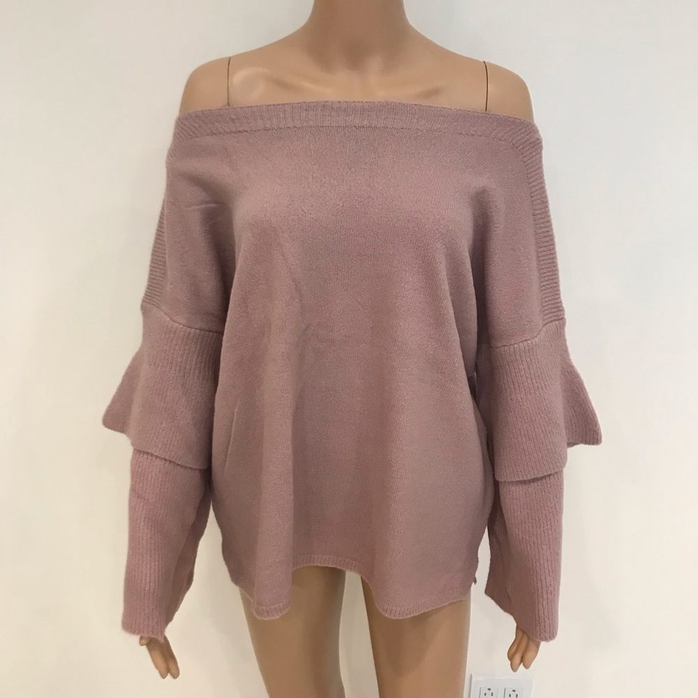 Layered Sleeve Knit Top - Picture 3 of 7